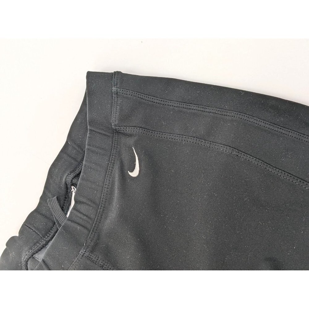 Nike Capri Leggings Womens S Black Drawstring Athletic Gym Workout Running - Picture 4 of 6